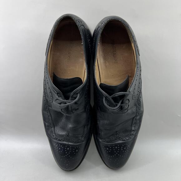 Magnanni Wingtip Oxford Men Size 8 M Black Leather Dress Brogue Formal Shoes main image 5